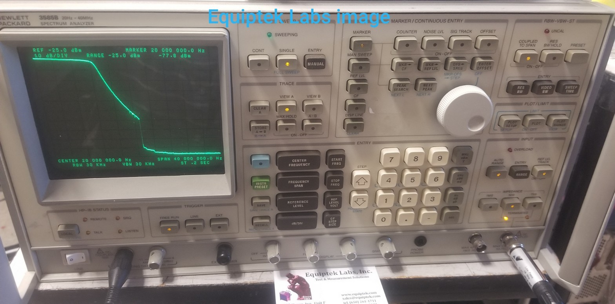 HP 3585B Spectrum Analyzer