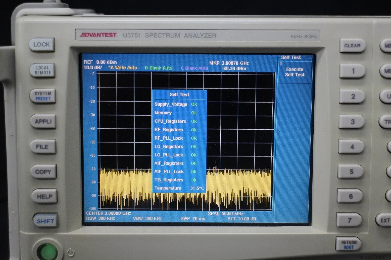 ADVANTEST U3751/74 8GHz Spectrum Analyzer 3GHz TG