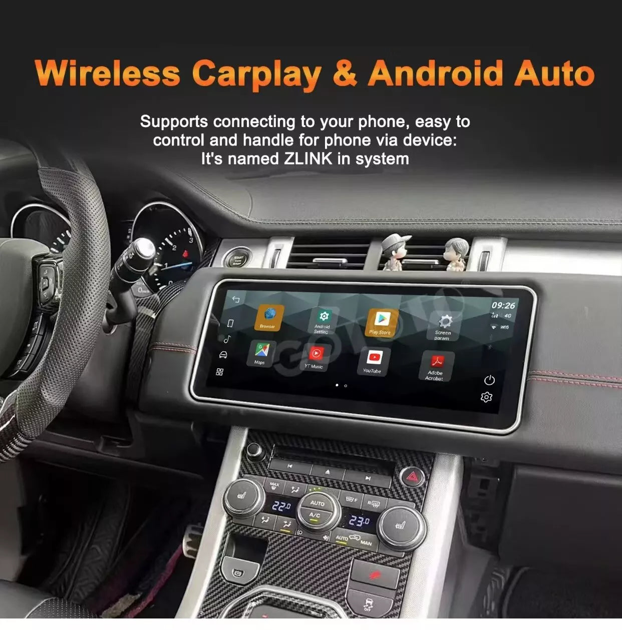Android Car Radio 2Din Stereo GPS for Land Rover Range Rover Evoque 11-18