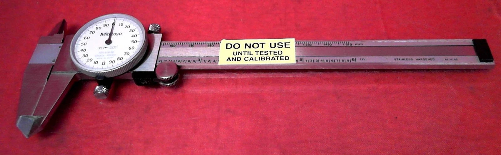 Mitutoyo 505-626-50 AT428676738 6- 150mm Stainless Shock Proof Dial Caliper