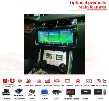 Android 12.0 Car Radio for Range Rover Sport L494 2014-2017 6+128G