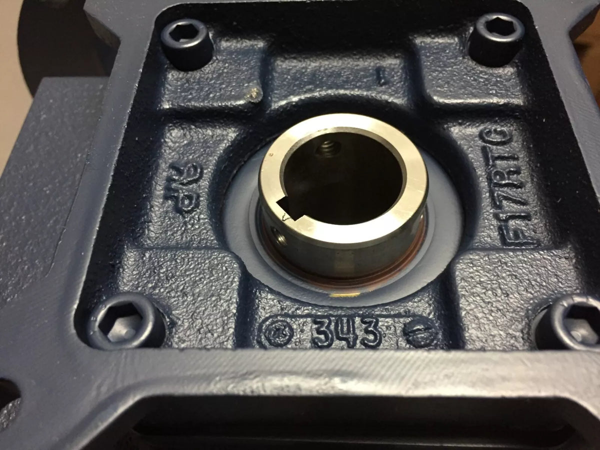 Grove Gear Ironman GR-FHMQ-818-60-HL-56-16 FTG Right Angle Reducer Ratio 60:1