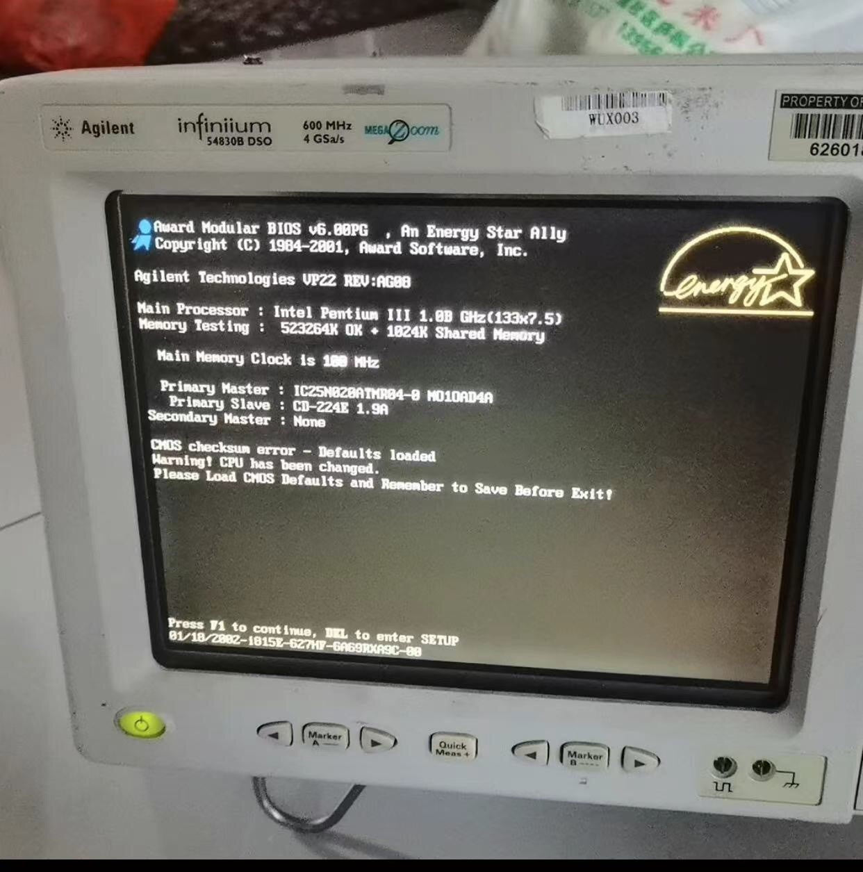 Infiniium 54830B DSO 600MHz 4 GSa/s Oscilloscope Mega Zoom
