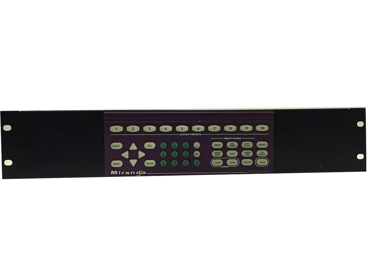 Miranda KALEIDO RCP: Professional Remote Camera Control Panel