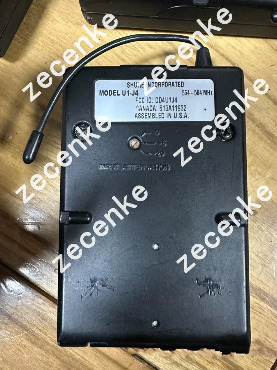 SHURE U1-J4 Wireless Microphone Receiver 554-584 MHz Used