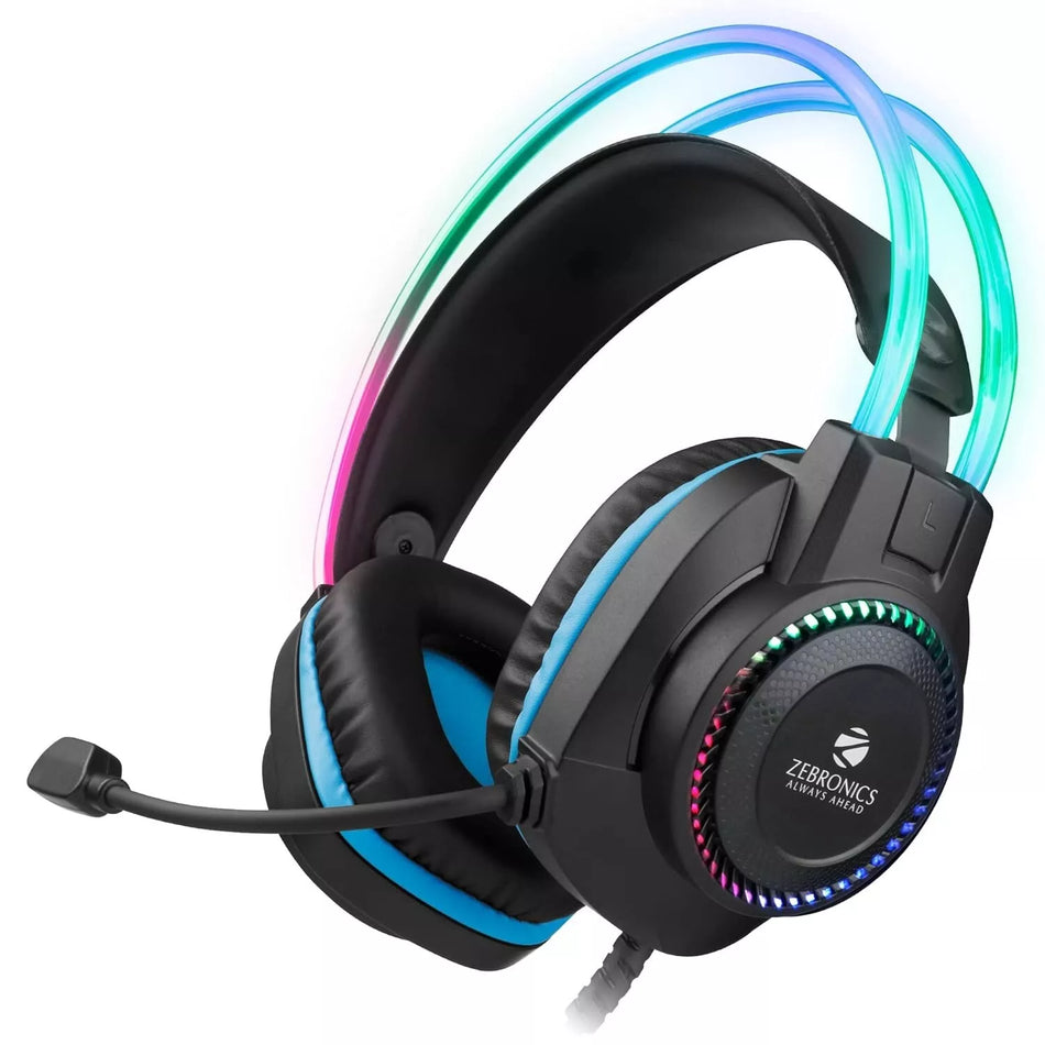 Zebronics Jet PRO Wired Gaming Headphone with LED and 40mm Drivers