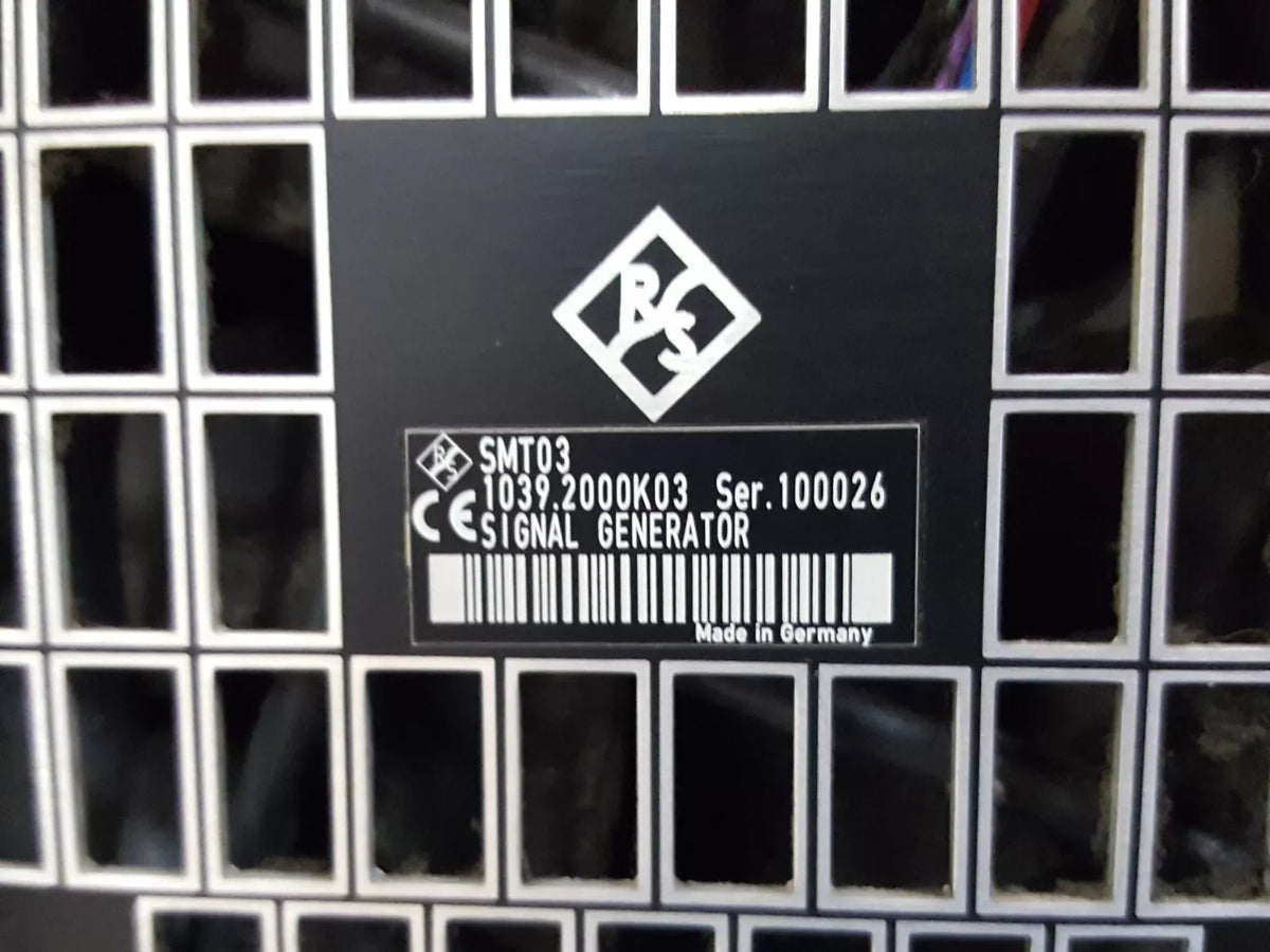 R&S SMT03 Signal Generator 5kHz~3GHz (AS-IS) (0026)