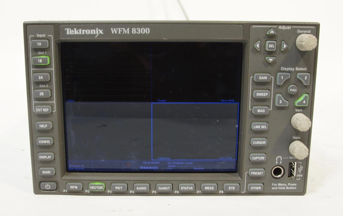 Tektronix WFM8300 Waveform Monitor With 3G SIM 3G-Gen AD AVD DAT 3D LOUD Options