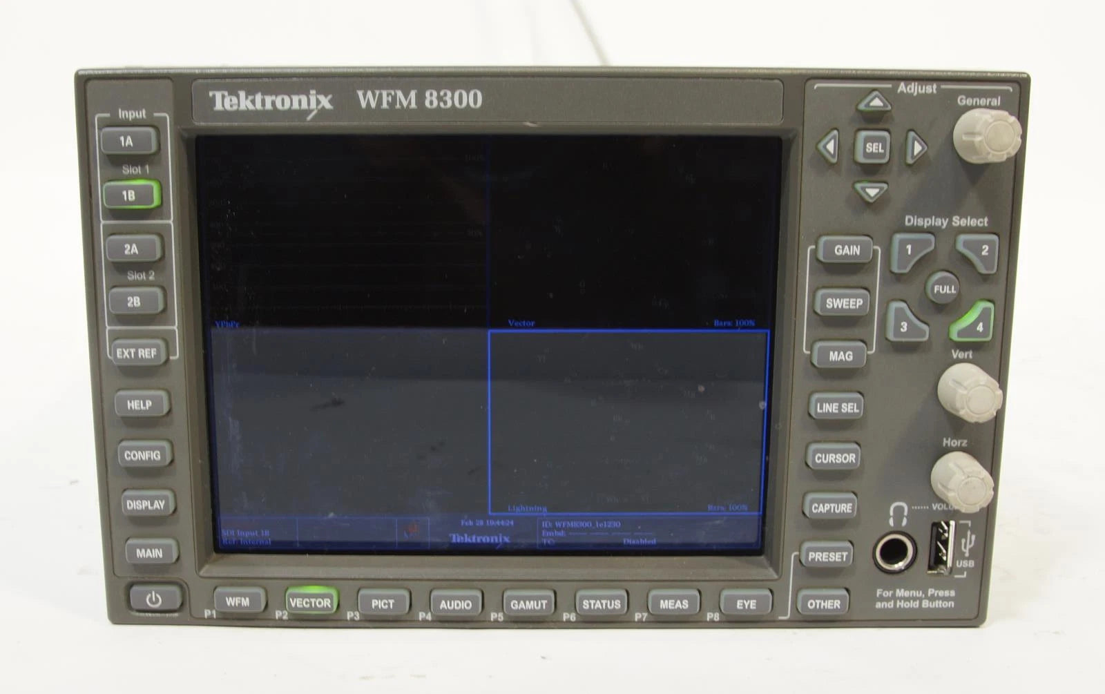Tektronix WFM8300 Waveform Monitor With 3G SIM 3G-Gen AD AVD DAT 3D LOUD Options