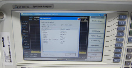 Aeroflex 3252 1 kHz ~ 8 GHz RF Spectrum / Vector Analyzer w Tracking Generator