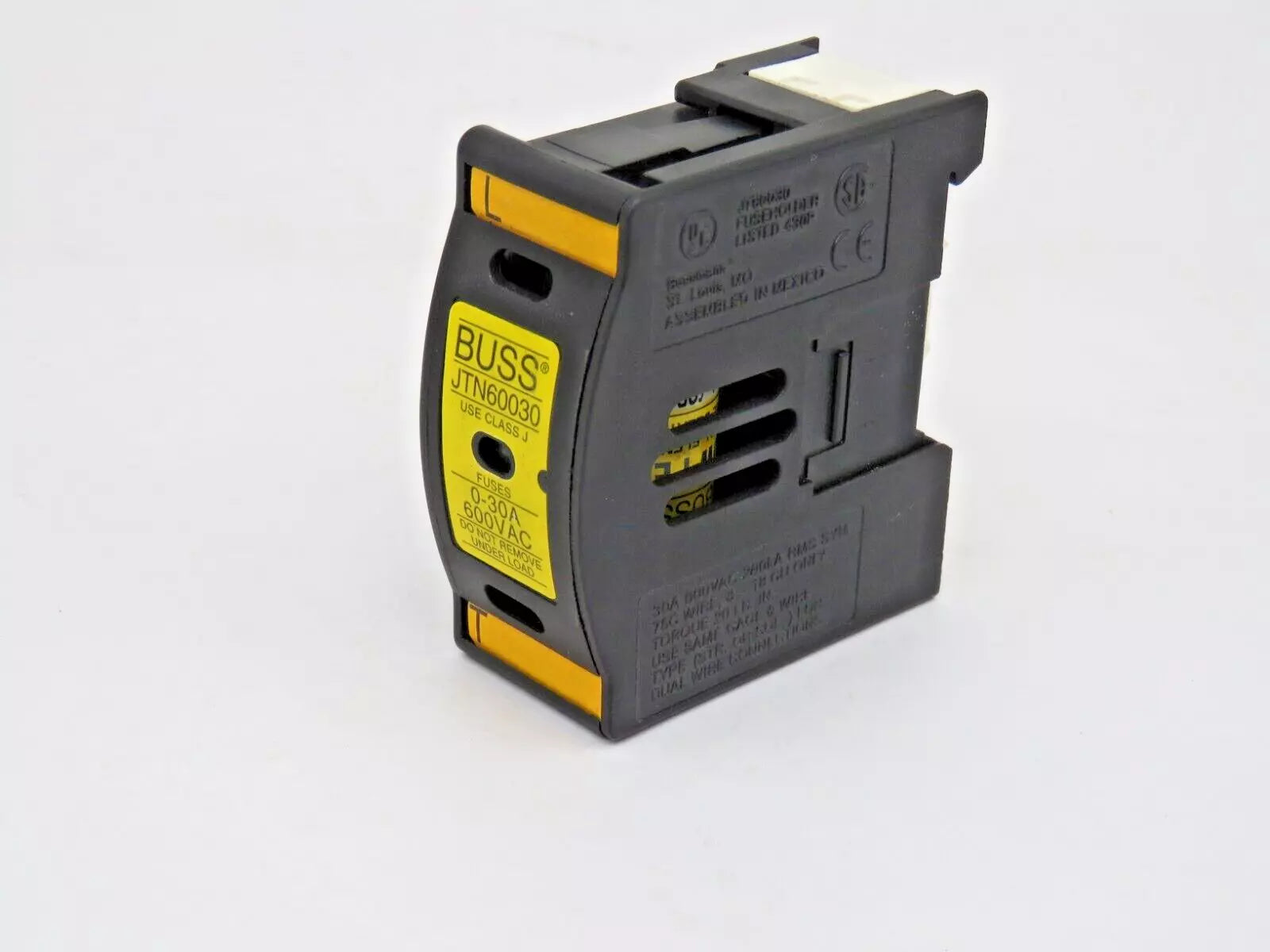 Bussmann JTN60030 Fuse Block for Class J 0-30A 600VAC