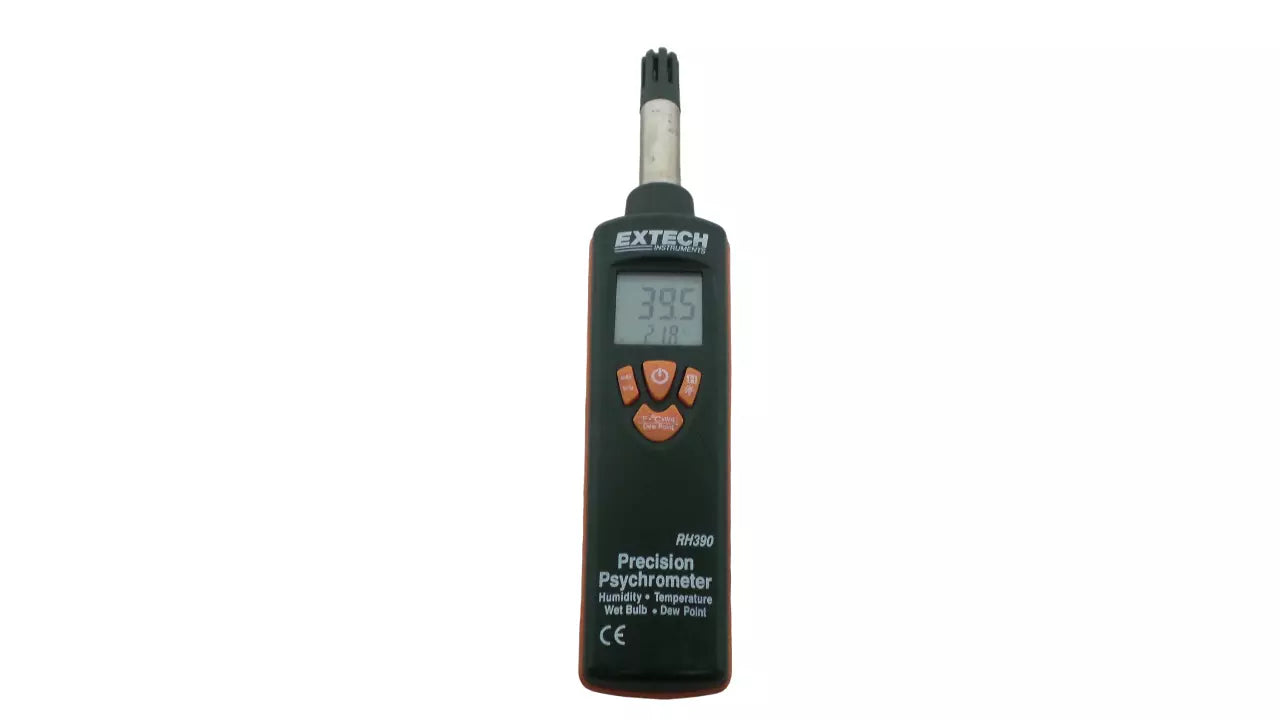 Extech RH390 Psychrometer Hand Held with Advanced Features
