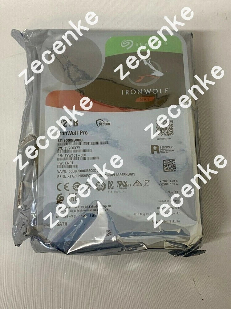 Seagate IronWolf Pro 12TB 7200RPM SATA 6Gb/s 3.5 NAS HDD