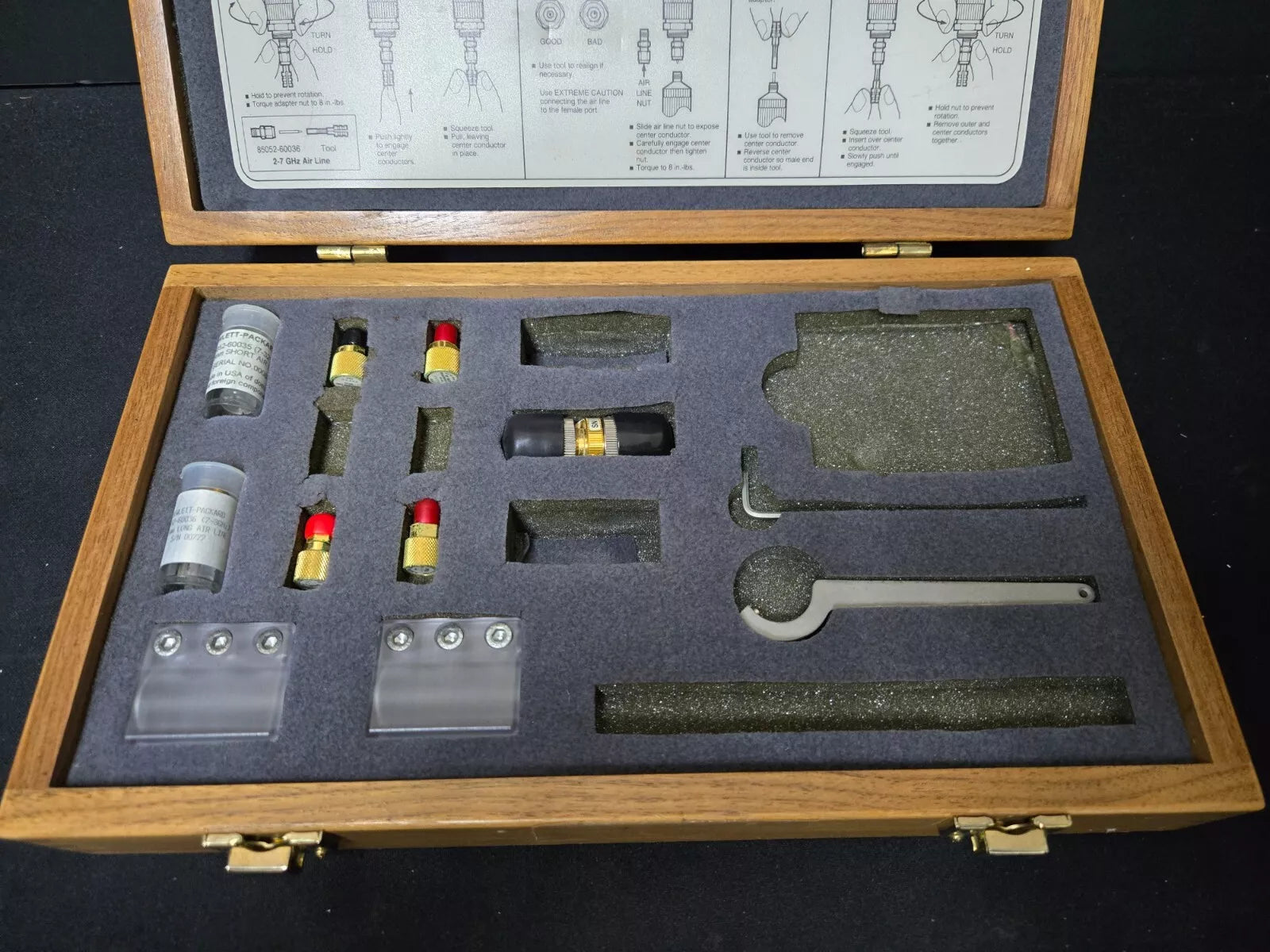 HP 85052C 3.5mm Precision Calibration Kit with Missing Parts