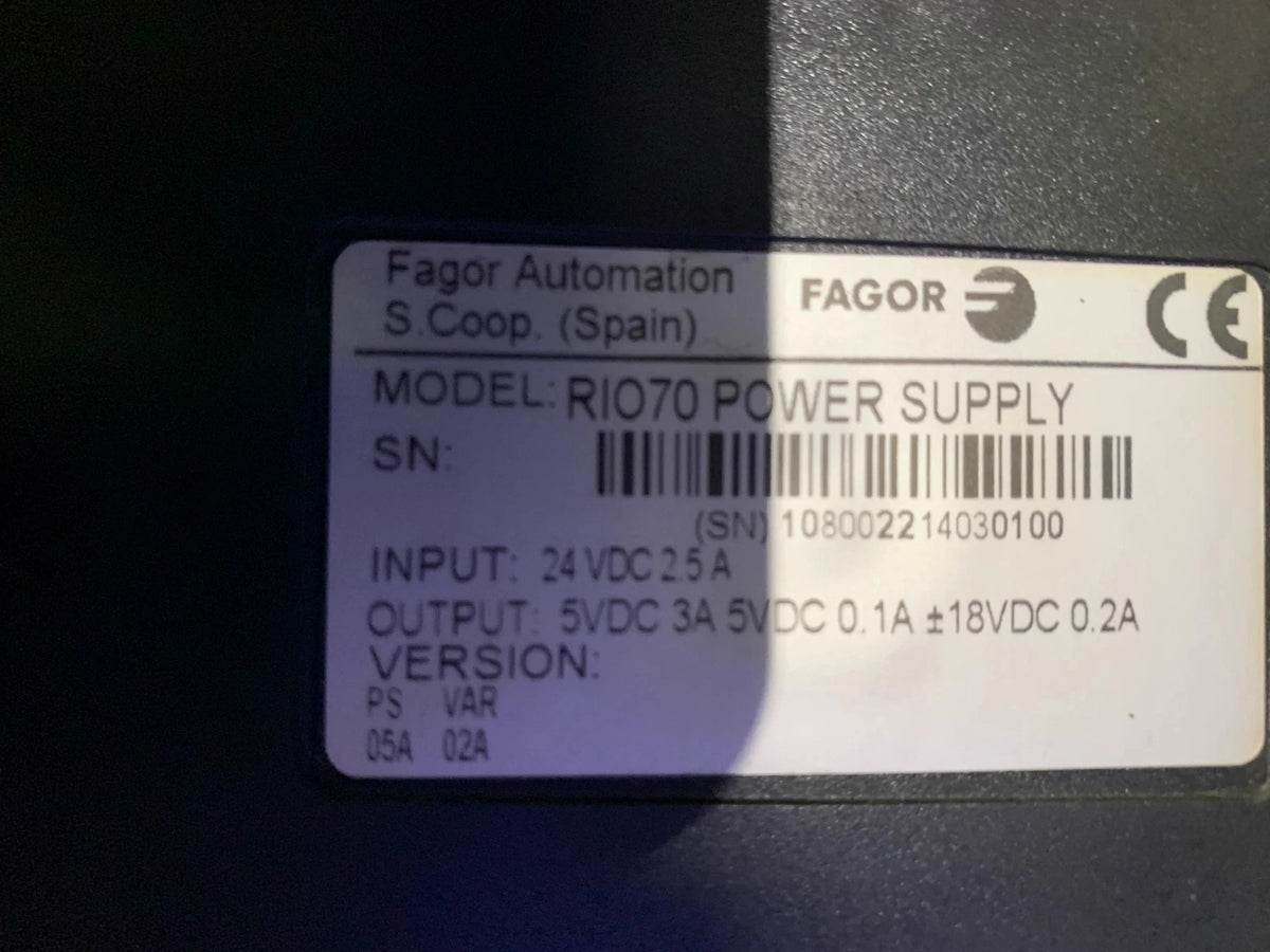 FAGOR RIO70 Power Supply: High-Quality Industrial Power Supply Unit