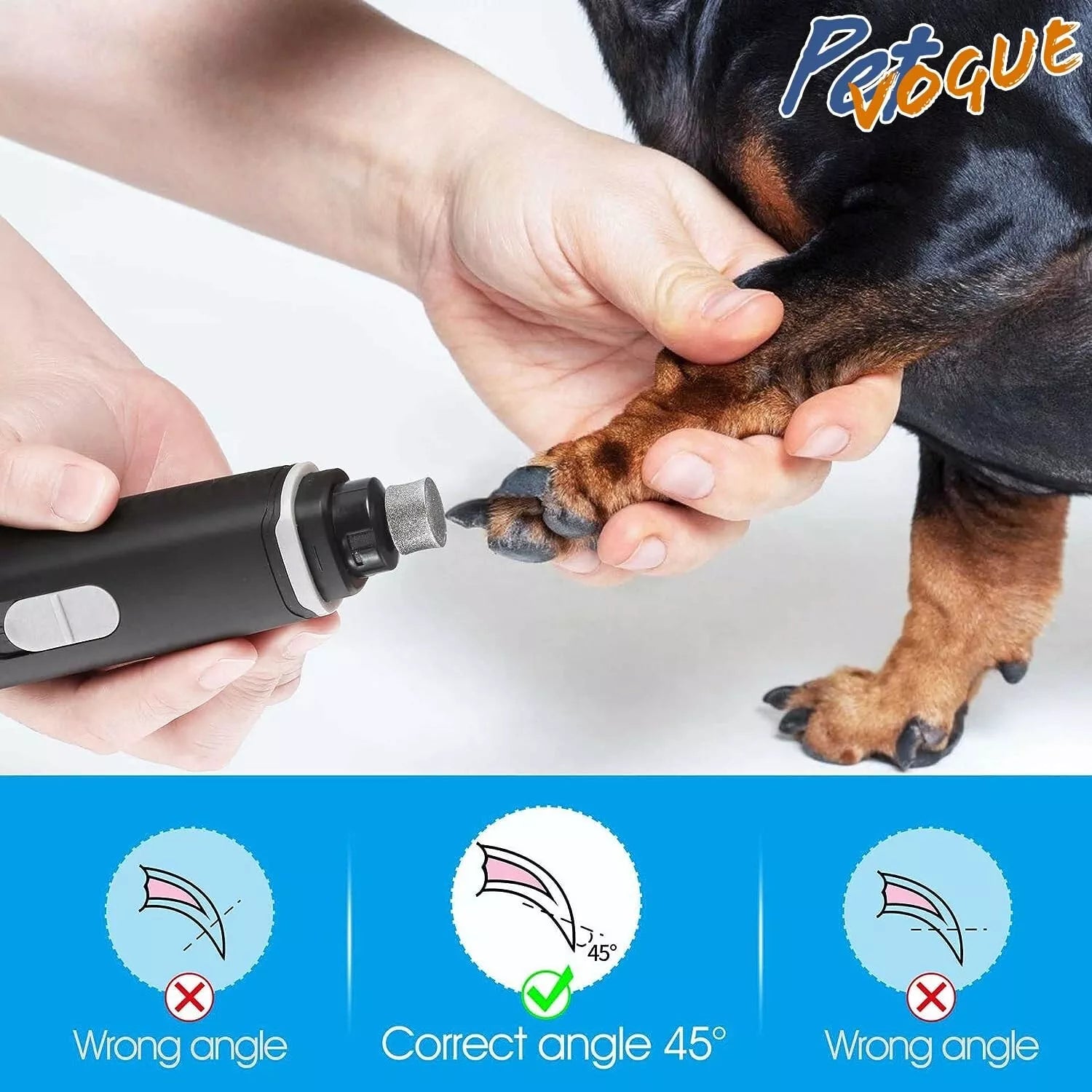 PetVogue Professional Electric Dog Nail Grinder & Trimmer