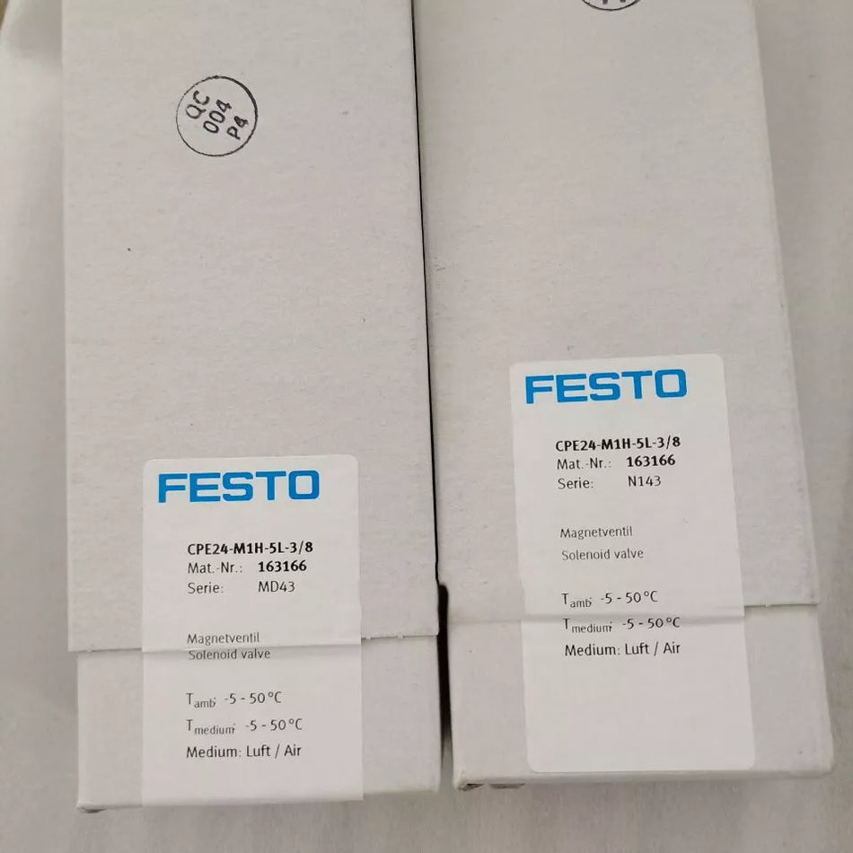 Festo CPE24-M1H-5L-3/8 163166 Solenoid Valve