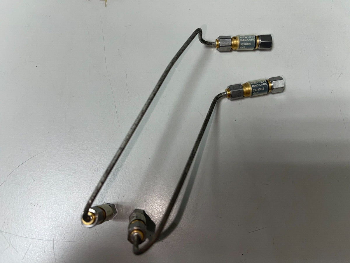 HP Agilent 33340DZ 40GHz 13db precision attenuator , w/semi-rigid 2.4mm cables - XG eqpt