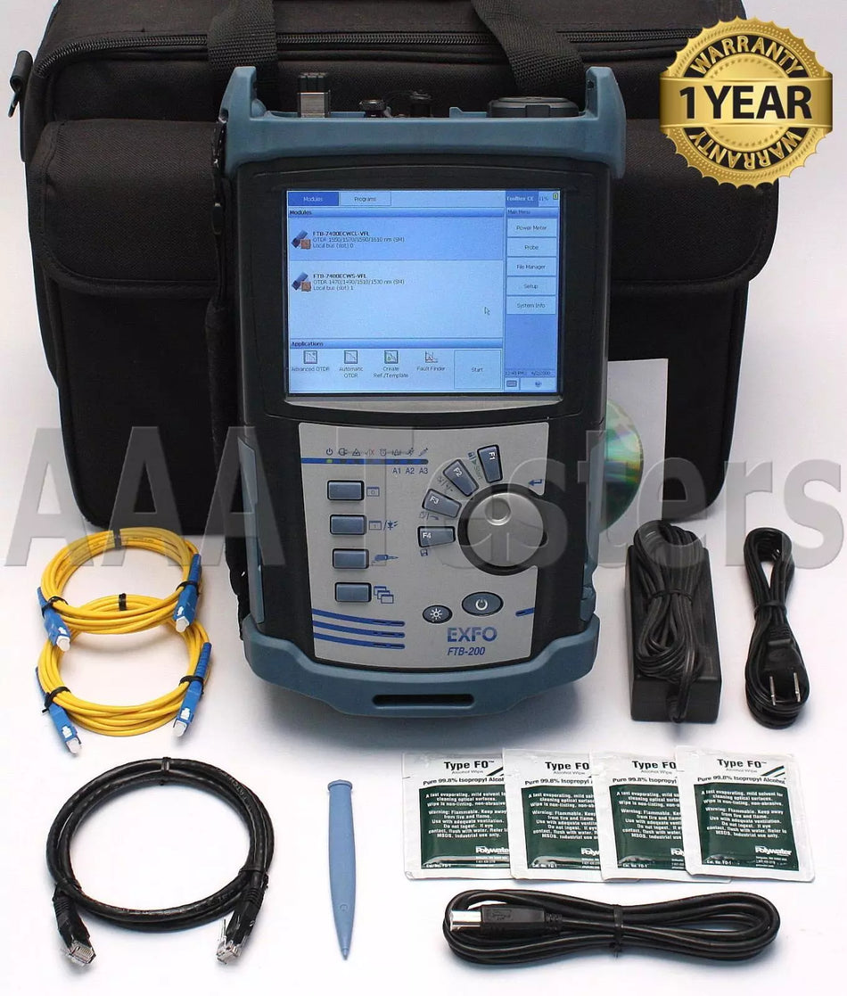 EXFO FTB-200 FTB-7400E-CWS FTB-7400E-CWCL SM Long Haul Fiber OTDR FTB 7400E
