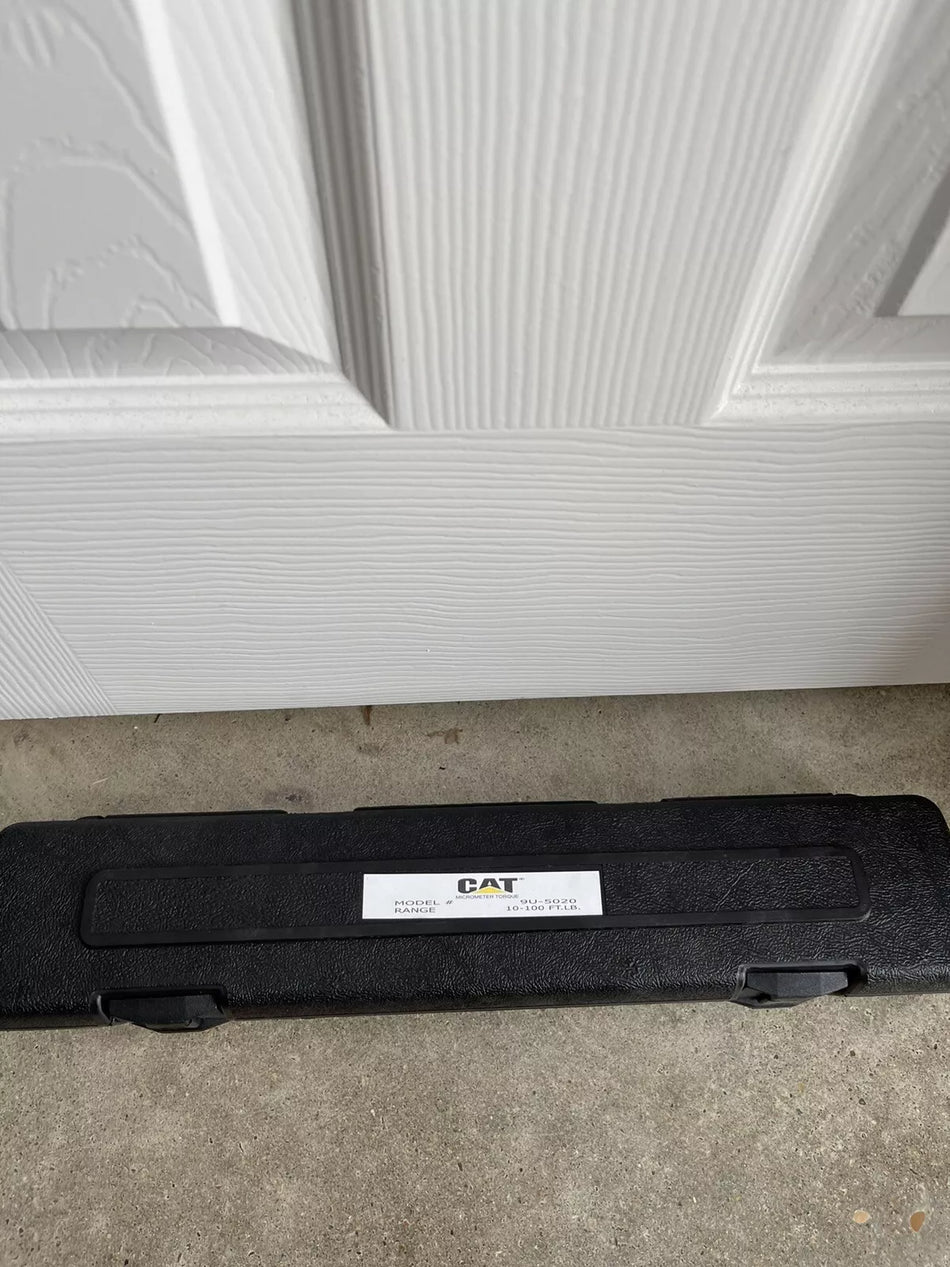CAT Micrometer 3/8 Dr. Torque Wrench 9U-5020 with Case 20-100 FT LB