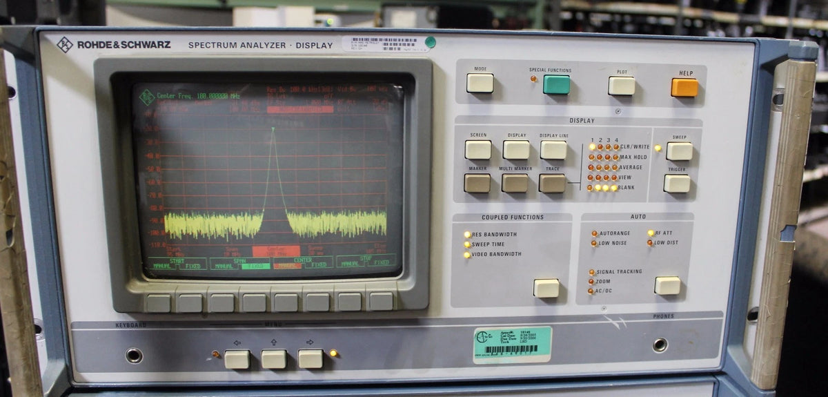 Rohde & Schwarz FSAC 100Hz to 1.8GHz Spectrum Analyzer w/ Display 804.8610.52