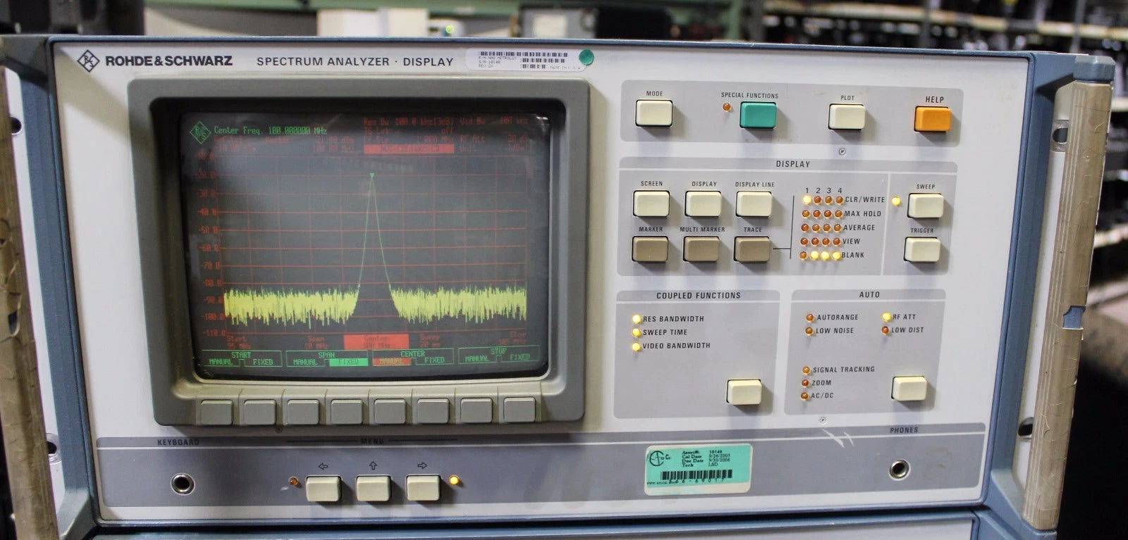 Rohde & Schwarz FSAC 100Hz to 1.8GHz Spectrum Analyzer w/ Display 804.8610.52