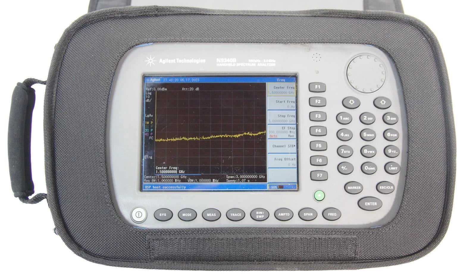 Keysight Agilent N9340B 100kHz - 3GHz Handheld Spectrum Analyzer w Tracking Gen