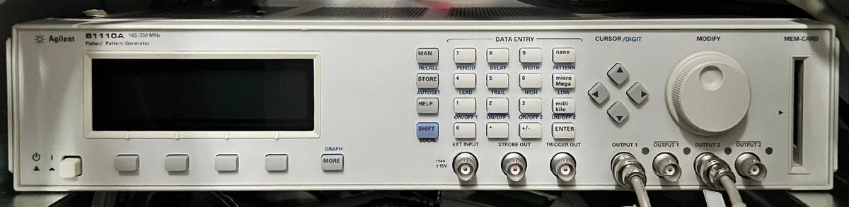 Agilent/Keysight 81110A with 2x 81111A Pulse Pattern Generator 330MHz 3.8V