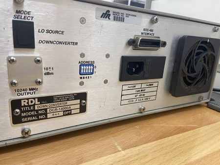 DCR-14000A Downconverter Aeroflex RDL IFR Ultra Low Phase Noise Measure 14 GHz