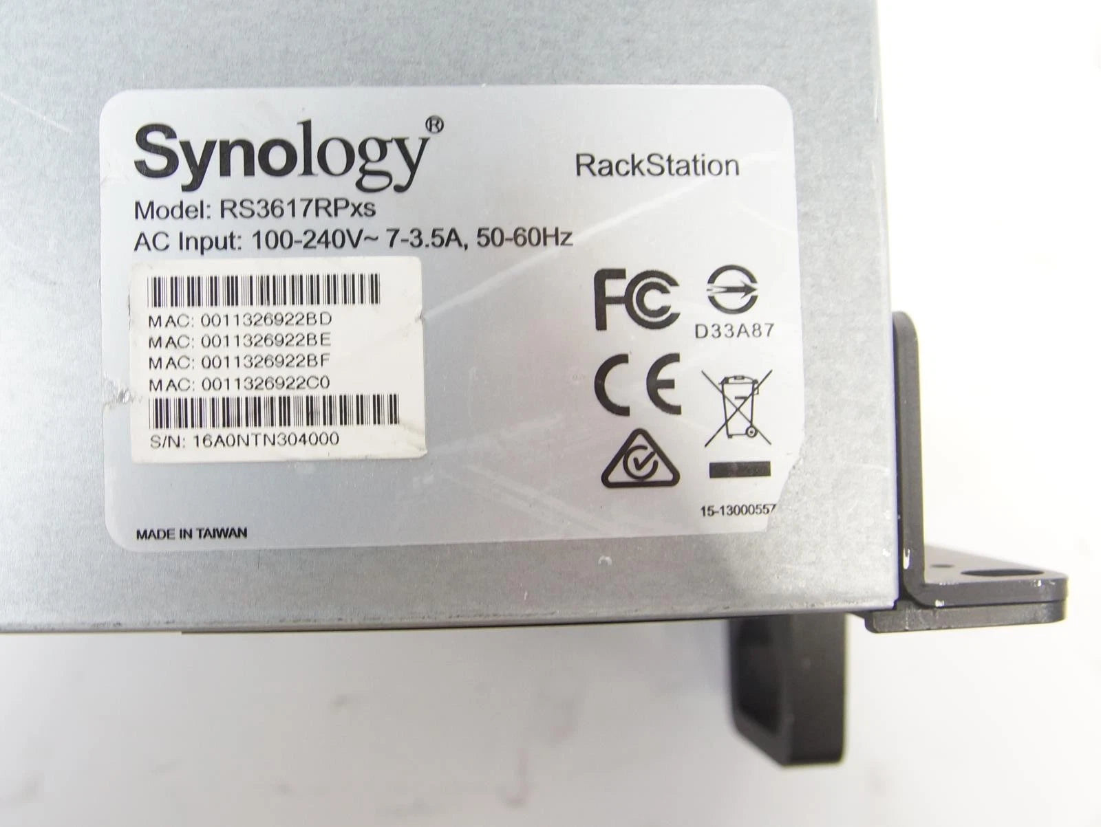 Synology RackStation RS3617RPxs 12-Bay NAS Enclosure 4x 1.92TB SSD/ 6x 12TB HDDs