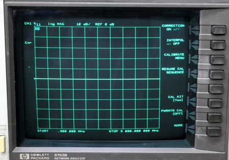 HP 8753B with 85046A 300kHz-3GHz Network Analyzer