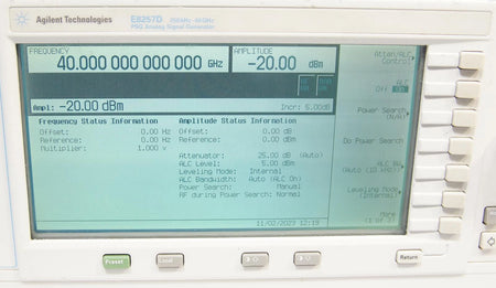Agilent E8257D PSG 250kHz-40GHz Analog Signal Generator OPT 007 1E1 1EA 540 UNT