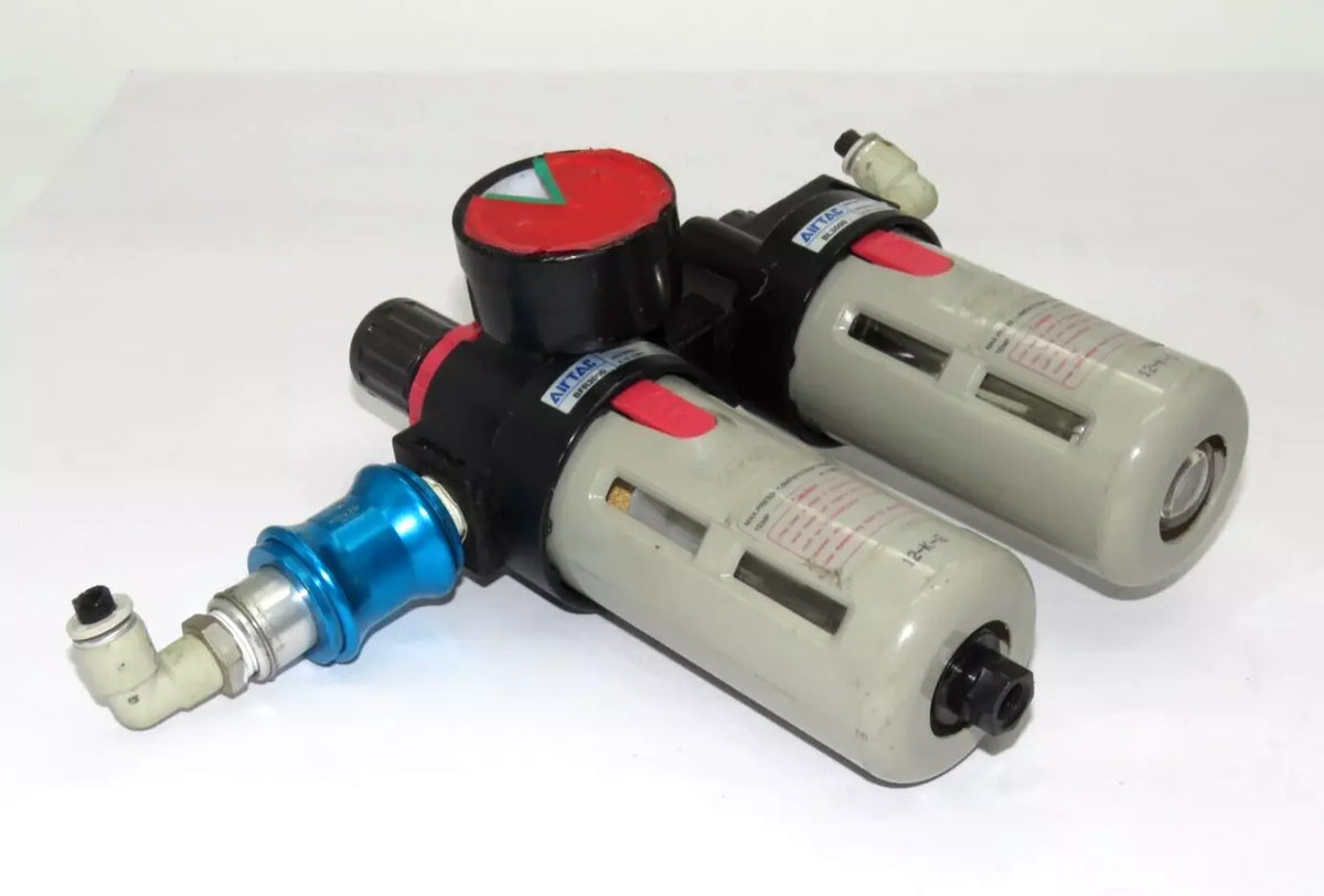 Airtac BFR3000 + BL3000 FRL Unit 3/8 Pneumatic Air Filter Regulator Lubricator