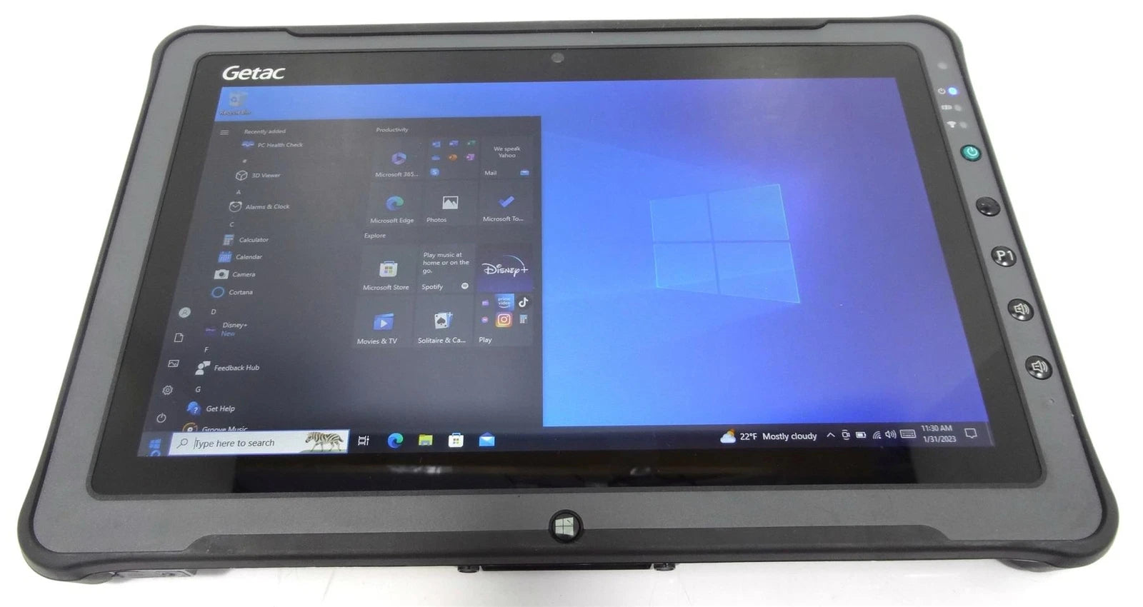 Getac F110 Core i5-6200U 2.30GHz 8GB RAM 128GB Touch Screen Win 10 Tablet