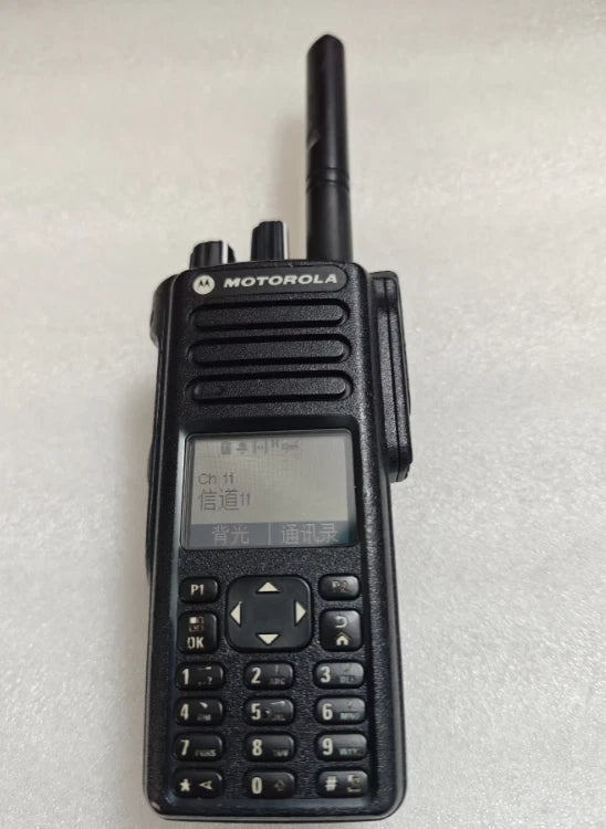 1pcs MOTOROLA Digital Walkie-talkie GP338D+, manual frequency,V band 136-174