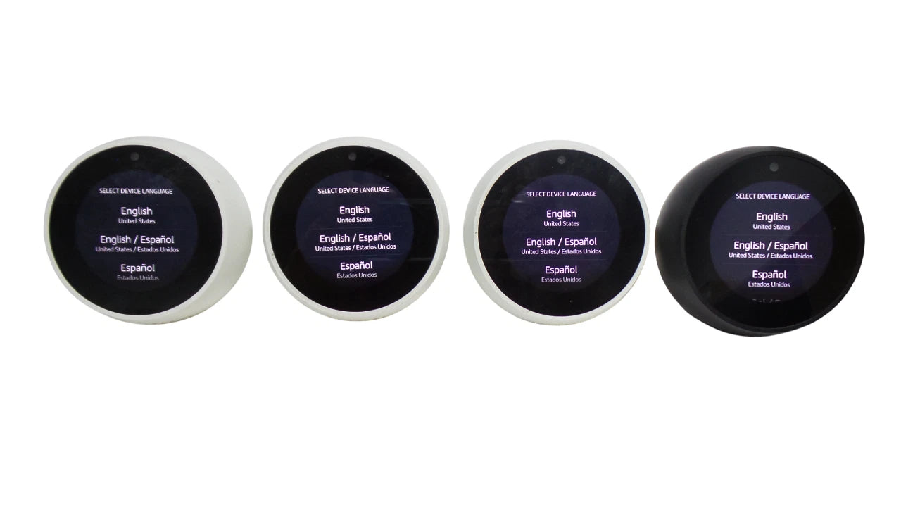 Lot of 4 Amazon Echo Spot VN94DQ 2.5" Display Wi-Fi Alexa Smart Alarm Clock