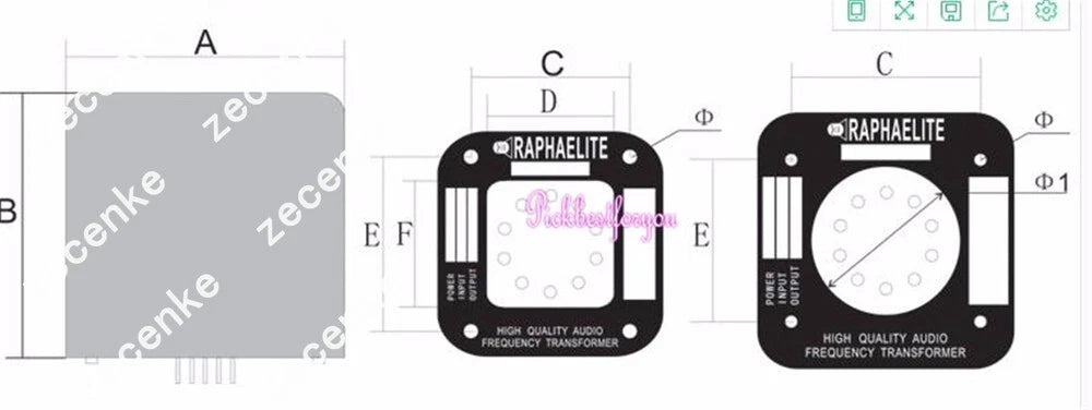 Raphaelite 25W Single-Ended Output Transformer OP3.5K25A for KT88 EL34 6550 300B QL