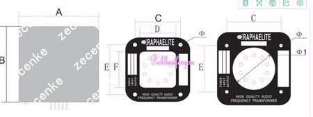 Raphaelite 25W Single-Ended Output Transformer OP3.5K25A for KT88 EL34 6550 300B QL