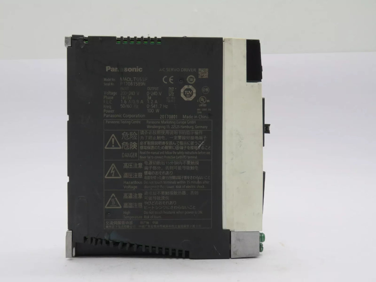 Panasonic MADLT05SF Servo Drive 50W-22KW Single Phase 200V
