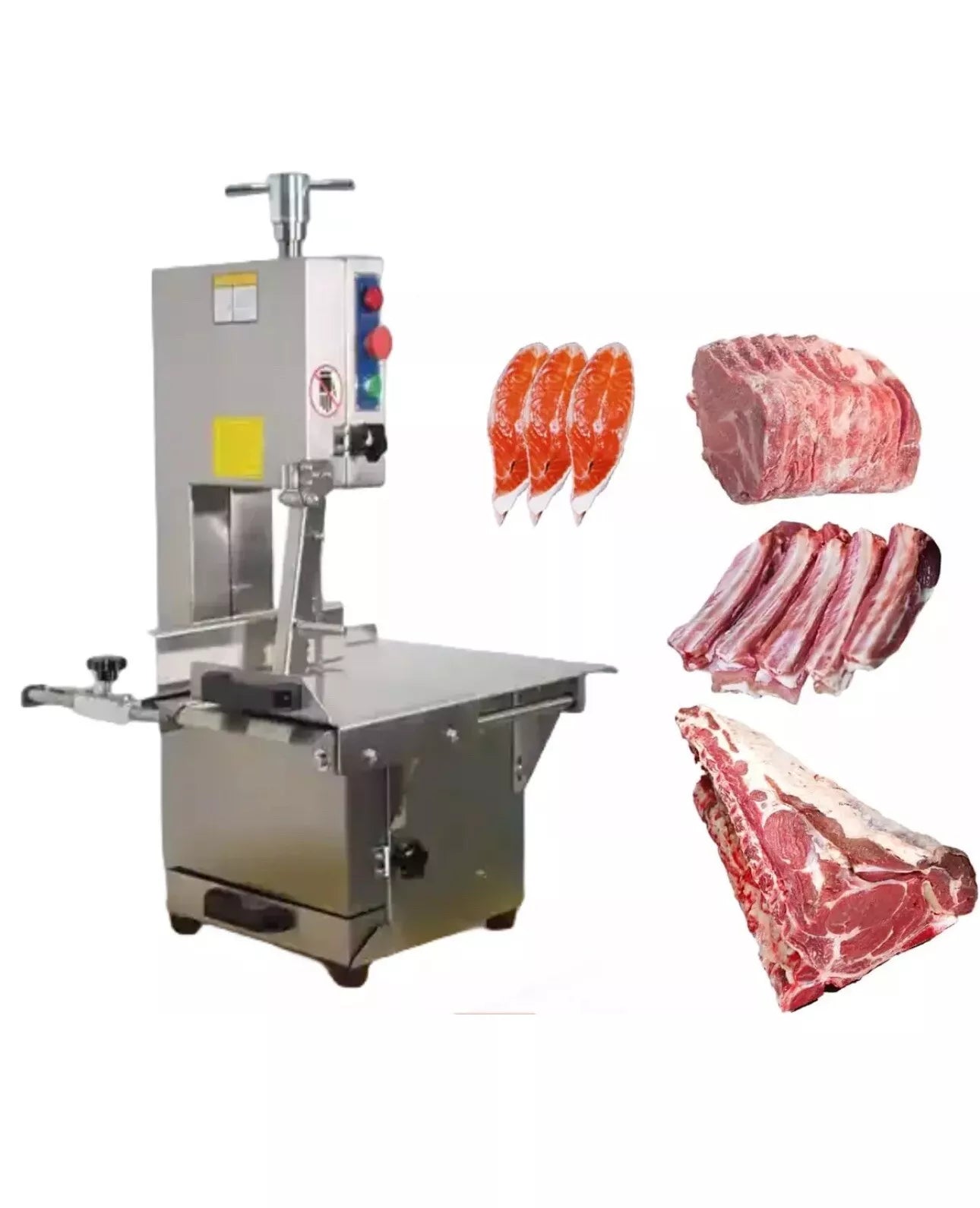 Commercial Large Meat Slicer Fish Cutting Meat Bone Saw Machine 1100W 220V