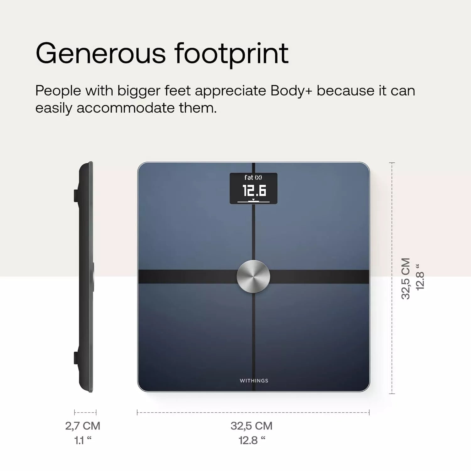 Withings Body+ Wi-Fi Smart Bathroom Scale for Body Fat, Weight Loss & Composition