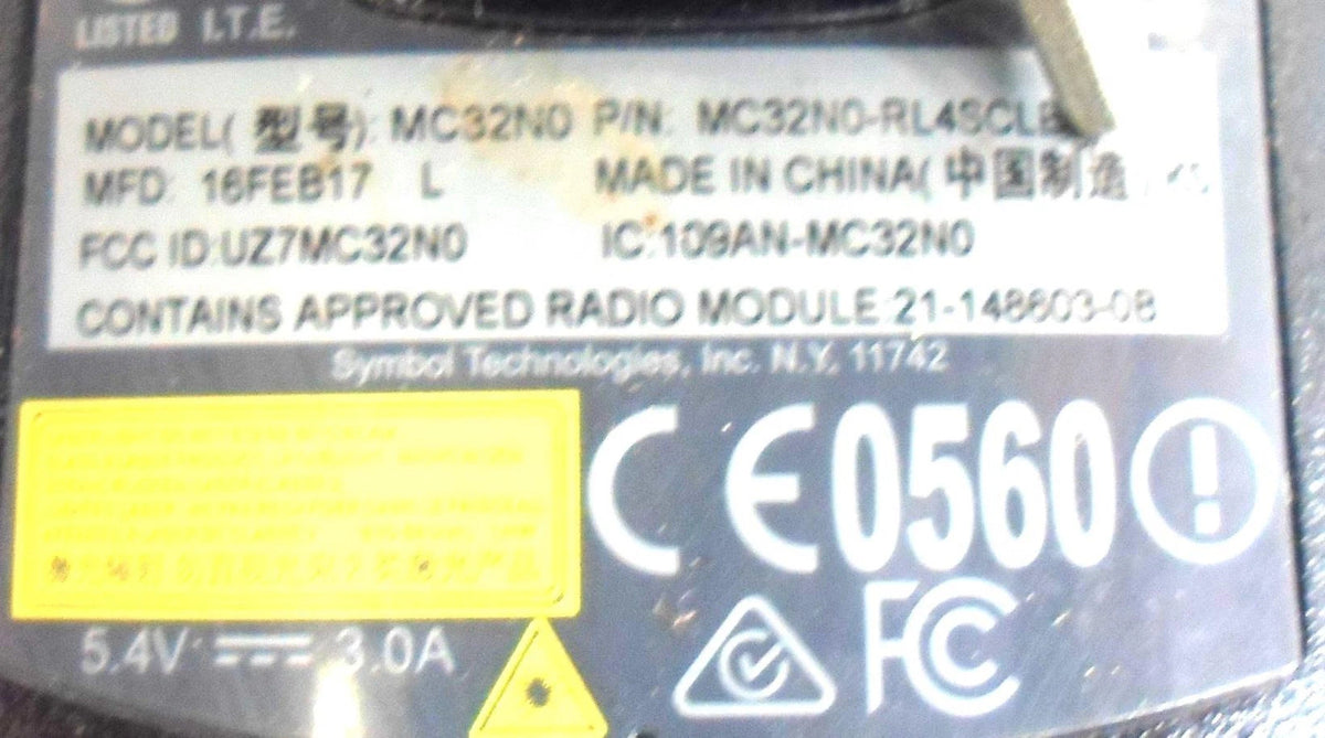 Lot of 2 Symbol MC32NO Barcode Scanner RL4SCLE0A