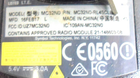 Lot of 2 Symbol MC32NO Barcode Scanner RL4SCLE0A