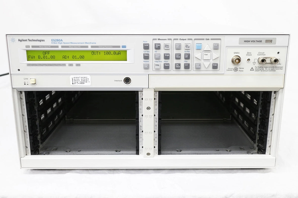 Agilent E5260A IV Analyzer 8-Slot Mainframe