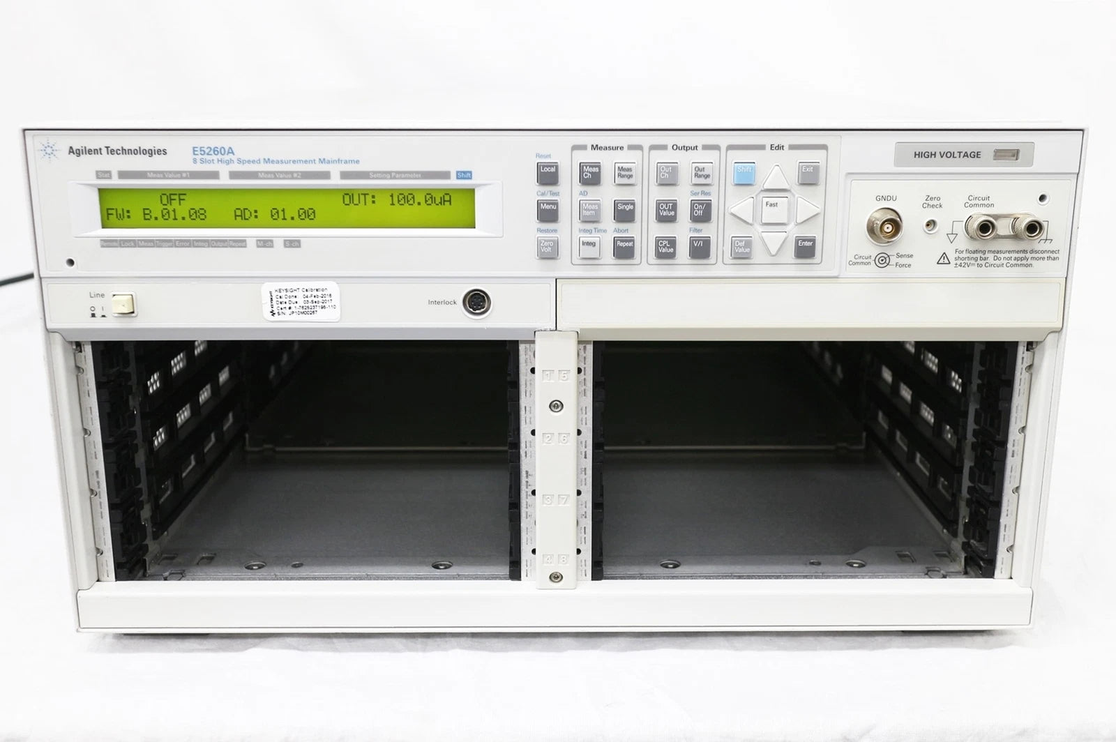 Agilent E5260A IV Analyzer 8-Slot Mainframe