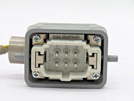 Indo Electricals Industrial Power Connector 16A 500V Gray