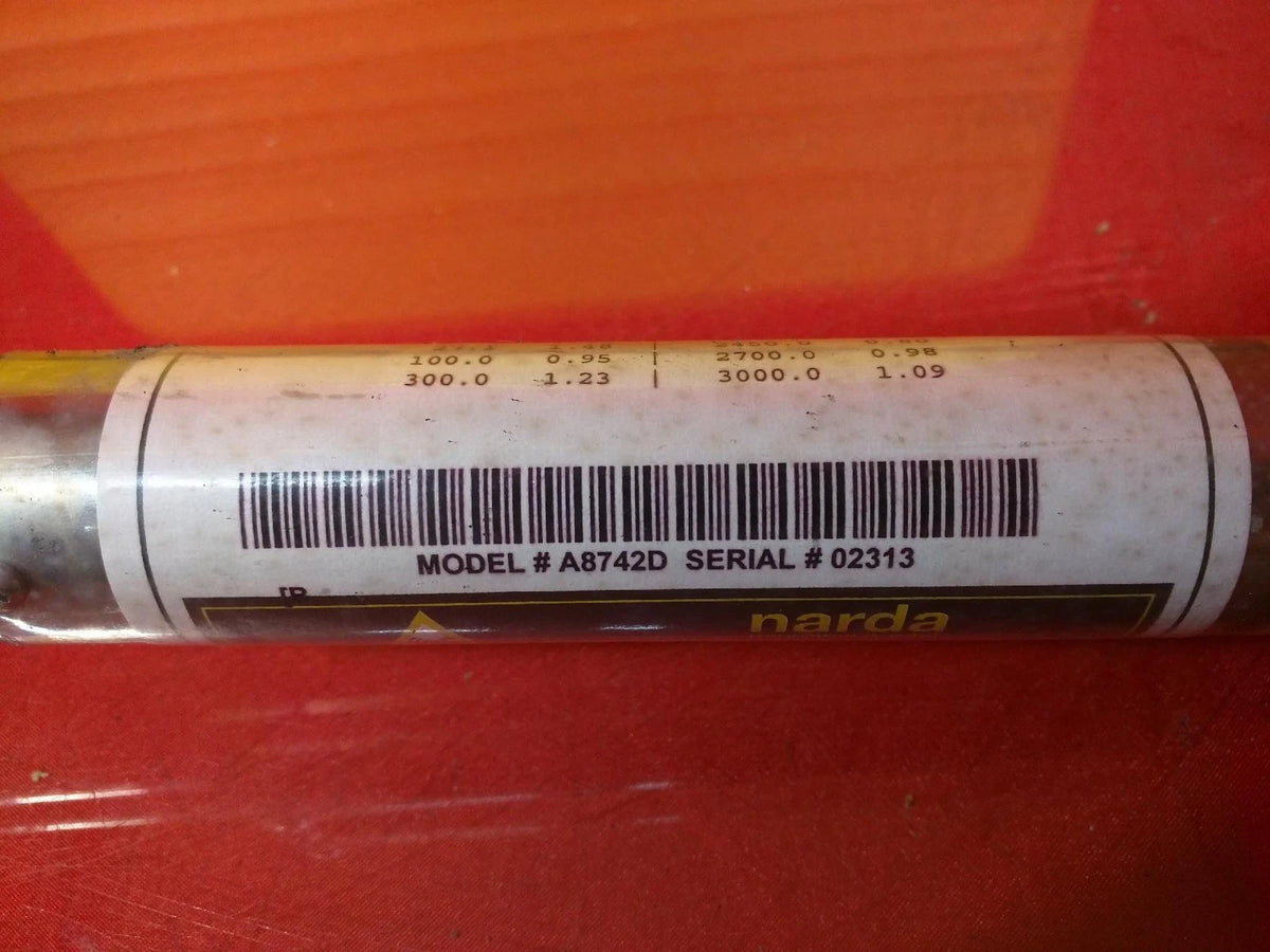 Narda A8742D Electric Field Probe with Survey Meter S/N 02313