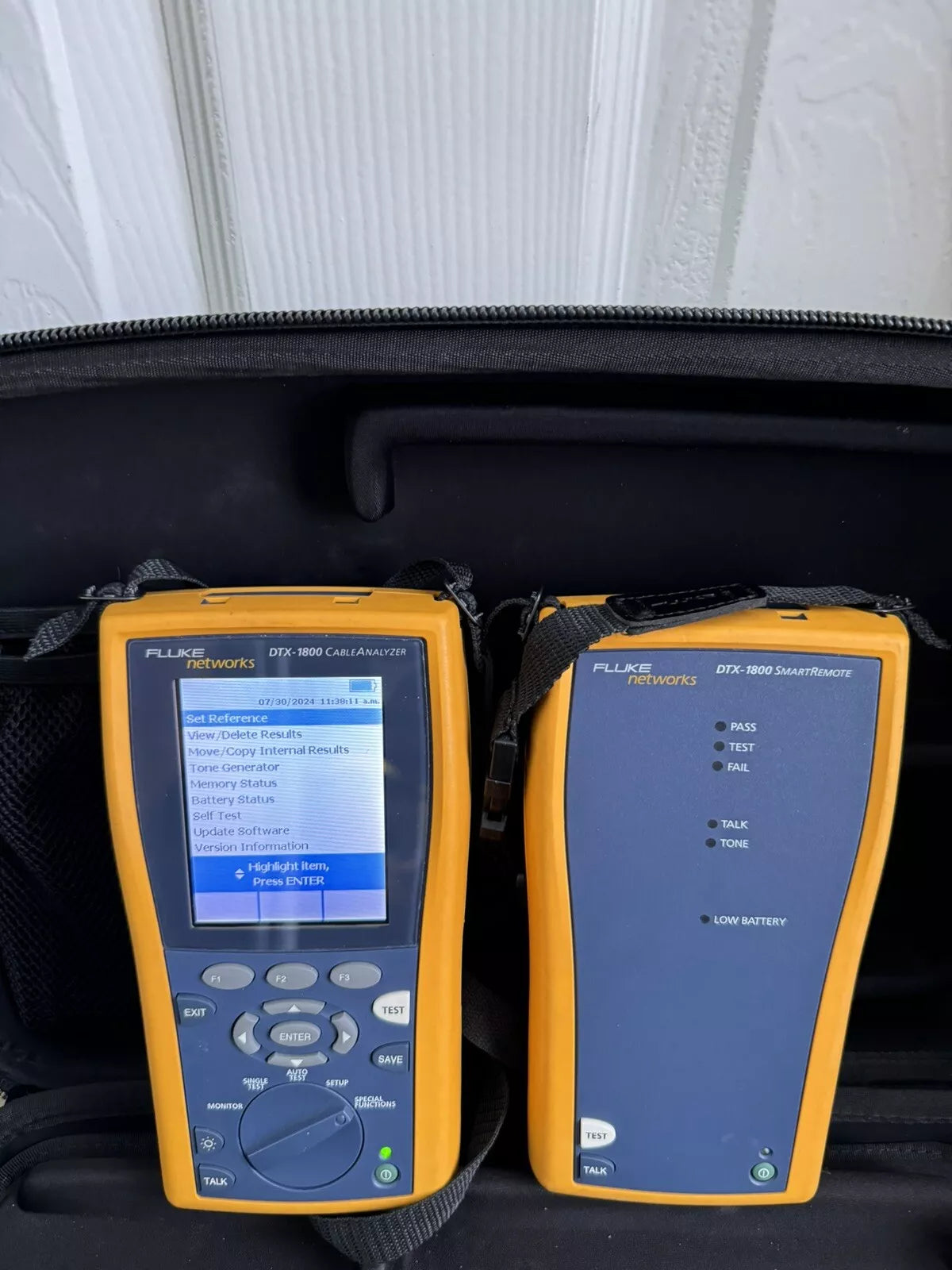 Fluke Networks DTX-1800 Cat6 Test Set with Hard Case & DTXCHA002
