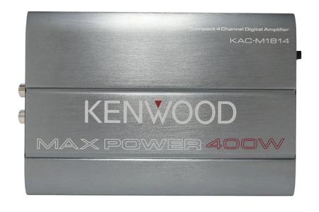 Kenwood KAC M1814 Marine/Motorsports 4 Channel Compact Amplifier, 400W