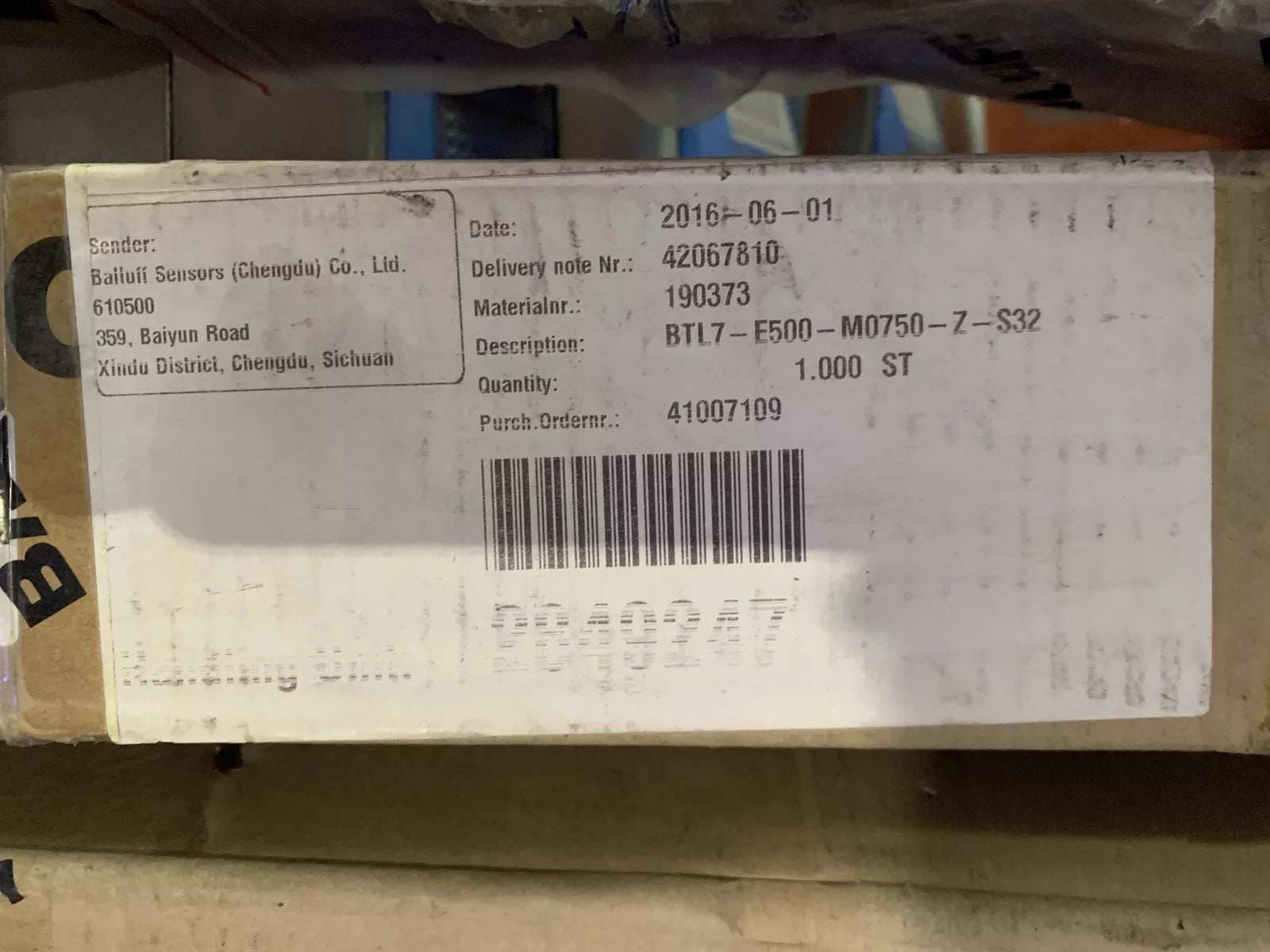 Balluff Micropulse BTL24PU / BTL7-E170-M0508-Z-S32 Sensor